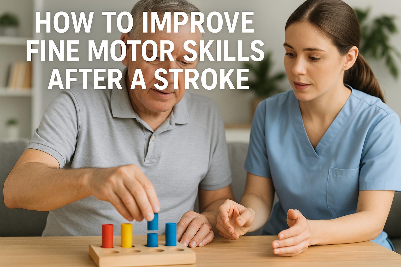 How to improve fine motor skills after a stroke.