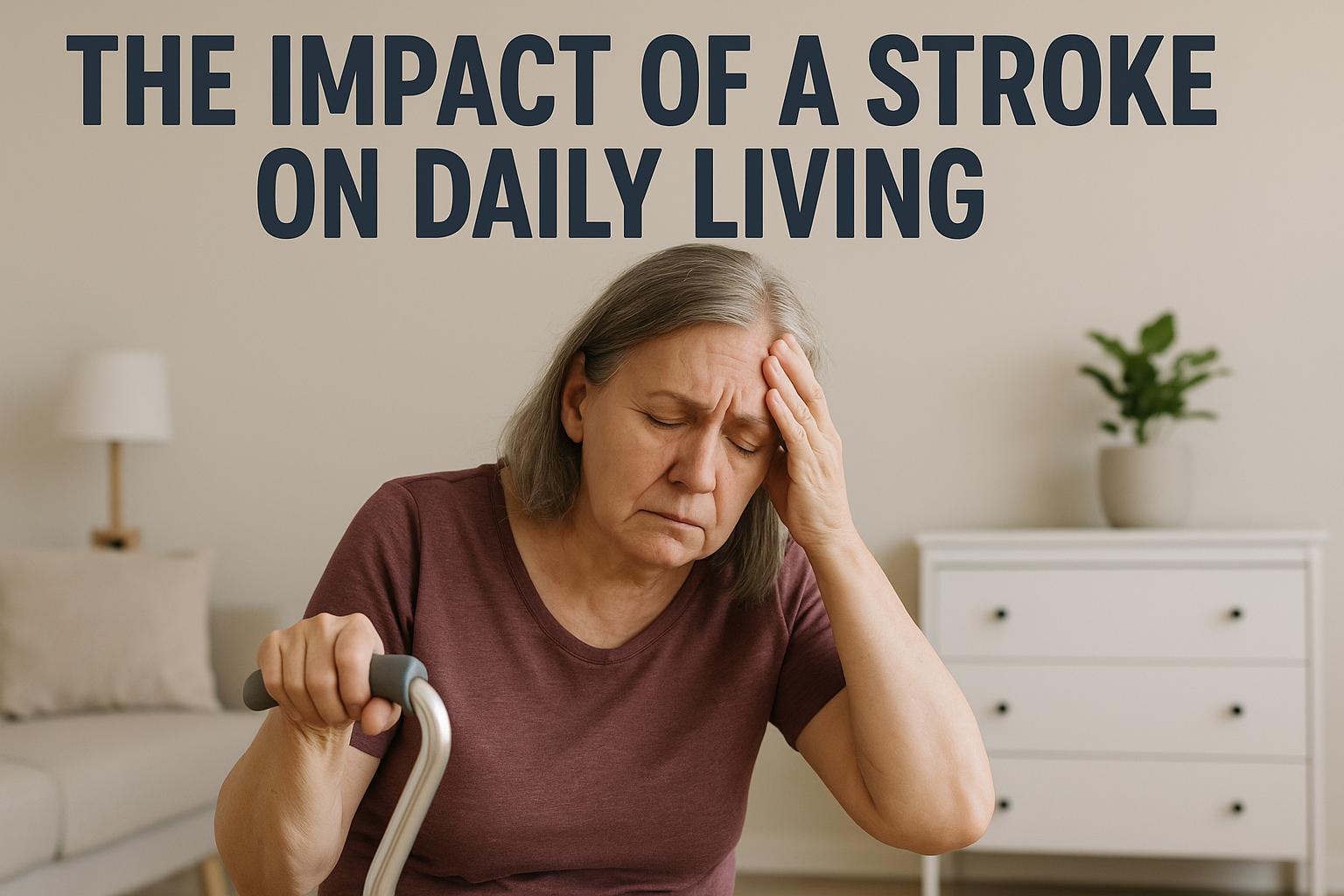 The impact of a stroke on daily living.