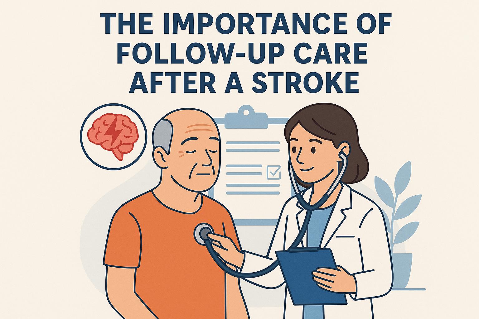 The importance of follow-up care after a stroke.