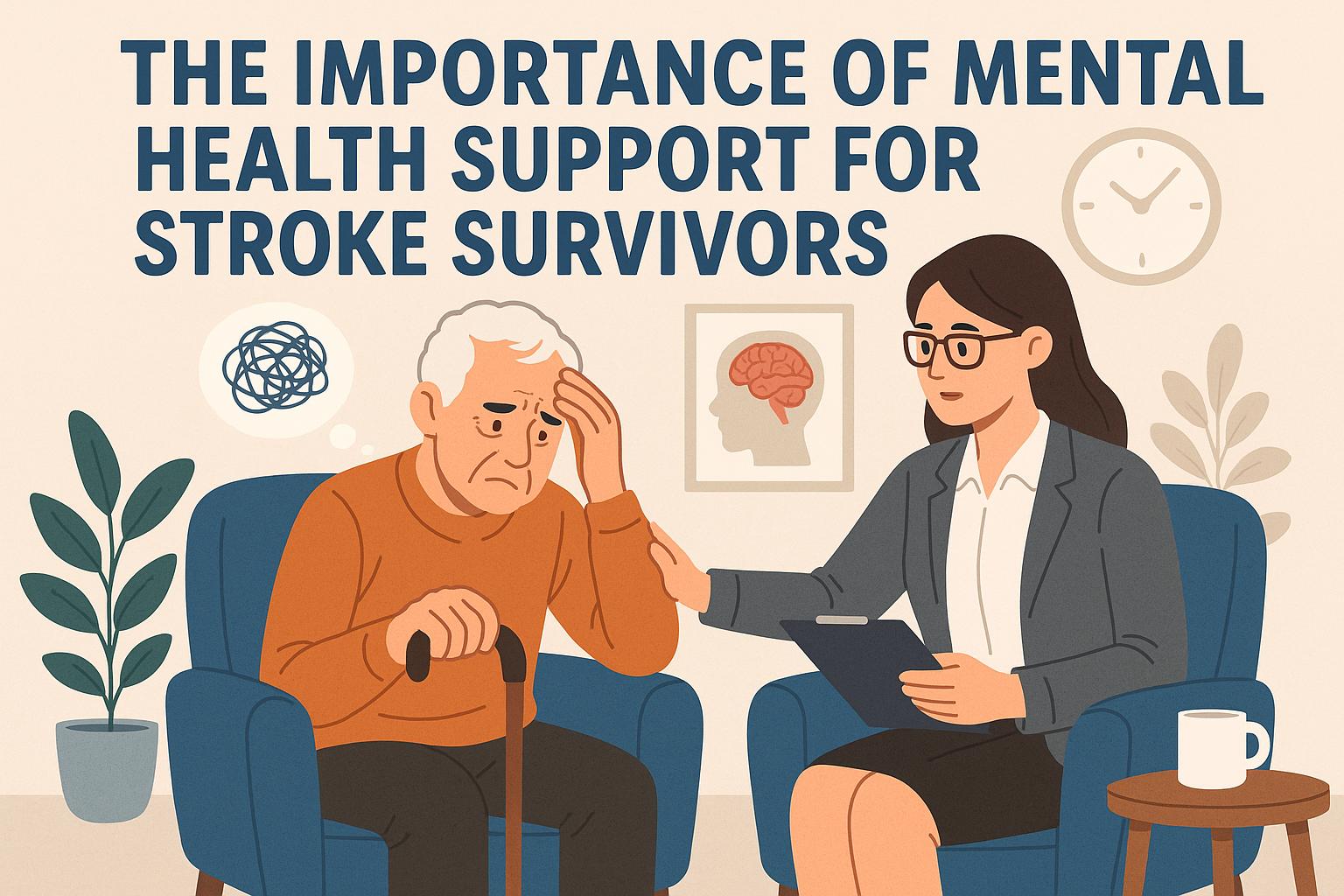 The importance of mental health support for stroke survivors.